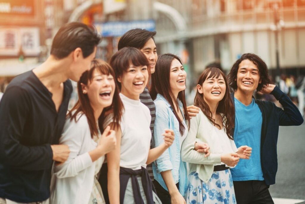 Quiet Japanese city showing peaceful everyday life